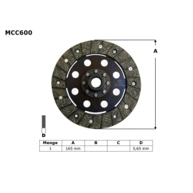 TRW Clutch Disc (ebs6601) BMW R45 / R65 / R80 / R100 80-96