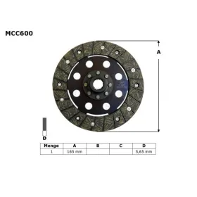 TRW Clutch Disc (ebs6601) BMW R45 / R65 / R80 / R100 80-96