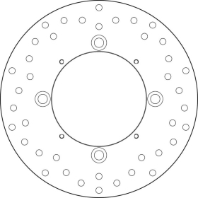 BREMBO Serie Oro apvalus fiksuotas stabdžių diskas galinis HONDA CBR 250-300cc 2011-2016