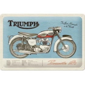 Metal tin sign TRIUMPH BONNEVILLE 20x30