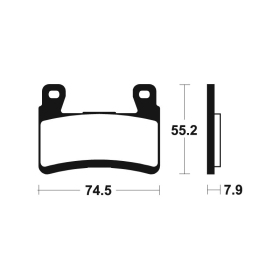 TECNIUM Trail Performance Sintered Metal Brake pads MFP394 Kawasaki Ninja ZX-6R 13-21