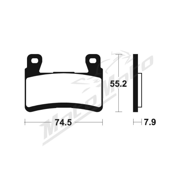 TECNIUM Trail Performance Sintered Metal Brake pads MFP394 Kawasaki Ninja ZX-6R 13-21