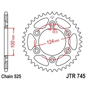 Rear sprocket JTR745