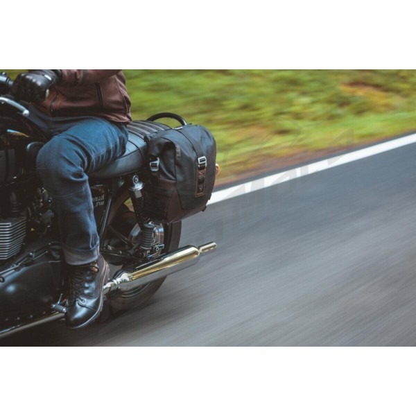 SW-MOTECH Legend Gear LS2 Side Bag System Brown Edition Kawasaki / Moto Guzzi / Triumph / Yamaha 650-1300 99-24