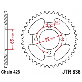 Rear sprocket JTR836