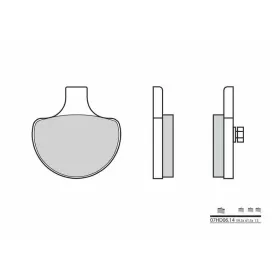 BREMBO Street Carbon Ceramic Brake pads HARLEY DAVIDSON 883-1340cc 1984-2012