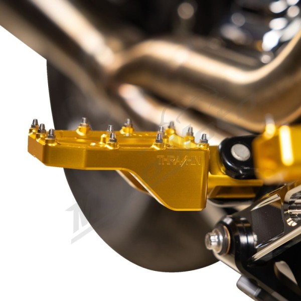 THRASHIN SUPPLY CO. Aggressor Foot Pegs Harley Davidson FL / FLD / FLDE / FLFB 1200-1977cc 72-25