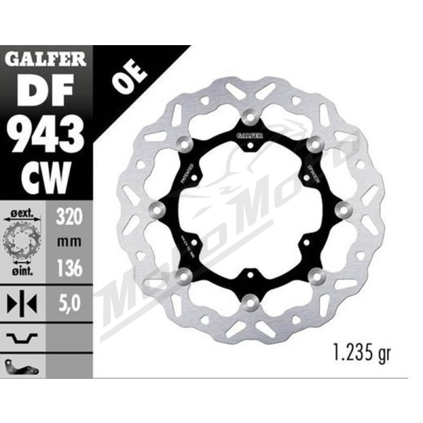 GALFER Front brake disc KTM / Husqvarna 790-901 19-23