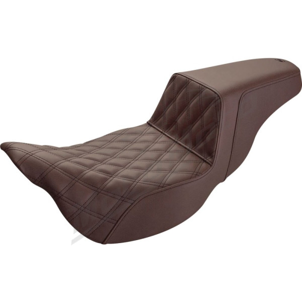 SADDLEMEN Step-Up Seat Extended Brown Harley Davidson FLHR / FLHRC / FLHTK / FLHXST / FLTRXS 1584-1923 08-24