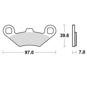 Brake pads POLINI FT3157 / MCB874 ORIGINAL