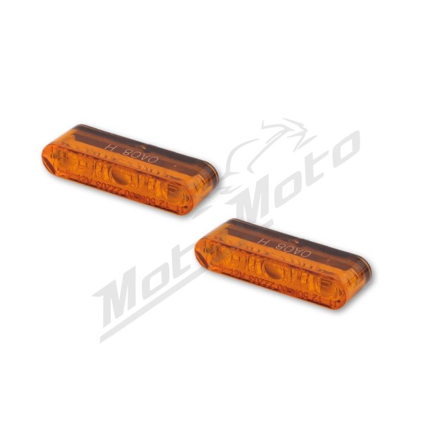 HIGHSIDER pro Star-MX1 PRO LED Indicator Black/Smoke E-Approved (Pair)