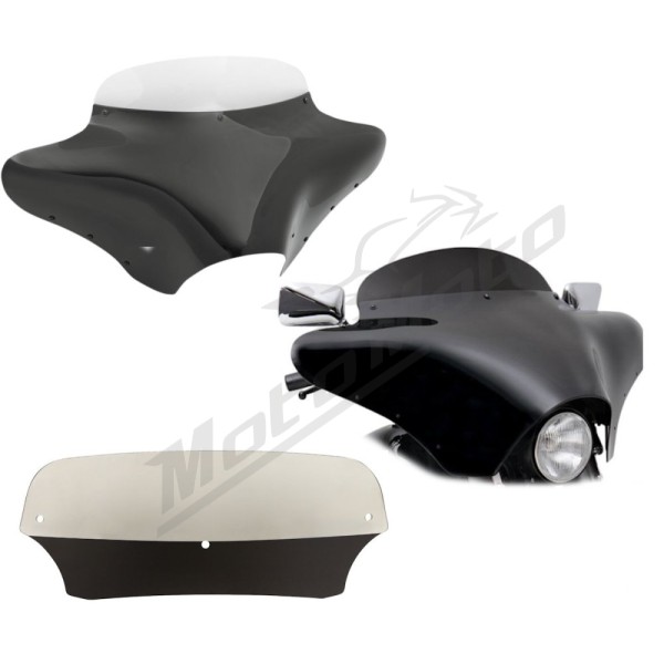 MEMPHIS SHADES HD Batwing Fairing Windshield 12,5cm Harley Davidson / Honda / Indian / Kawasaki / Suzuki / Victory / Yamaha 50-1900 80-25