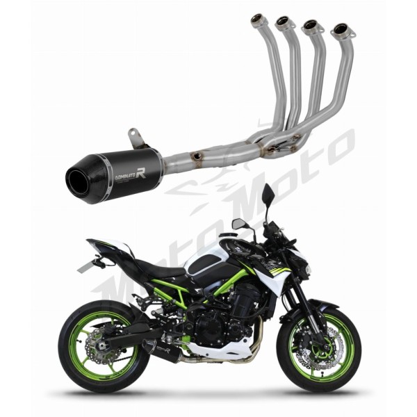 Kawasaki Z 900 2017-2019 Dominator Low Level Full Exhaust System HP3 BLACK + dB killer