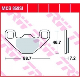 BRAKE PADS TRW MCB869SI OFFROAD