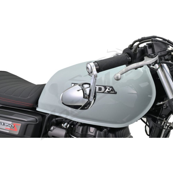 DAYTONA "RING" Handlebar Ends CNC Chrome 14-19mm