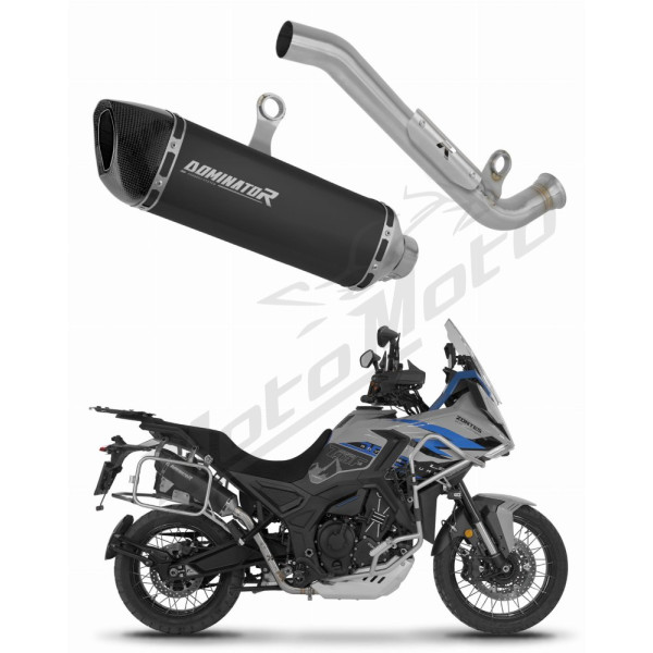 Dominator Exhaust System HP6 BLACK + dB killer Zontes 703F 25–26