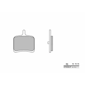 BREMBO Street Sintered Metal Brake pads rear BUELL 1125R / 1125CR 1125cc 2008-2010