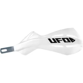 UFO White Universal Handguards with Aluminum Insert for 7/8" Handlebars