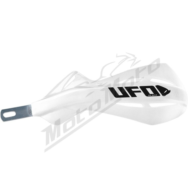 UFO White Universal Handguards with Aluminum Insert for 7/8" Handlebars