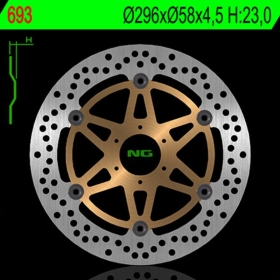 NG BRAKES 693 Round Floating Brake Disc HONDA CB 600 00-06