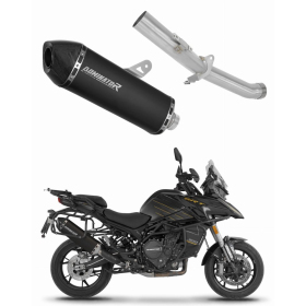 Dominator Exhaust Silencer Muffler HP7 BLACK + dB killer QJ Motor SRT 900S/XS 25->