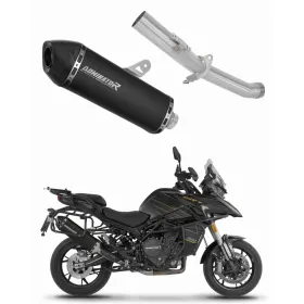 Dominator Exhaust Silencer Muffler HP7 BLACK + dB killer QJ Motor SRT 900S/XS 25->