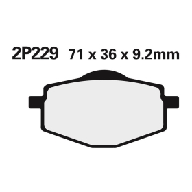 NISSIN stabdžių trinkelės Gilera / Malaguti / Yamaha 80-600cc 85-14