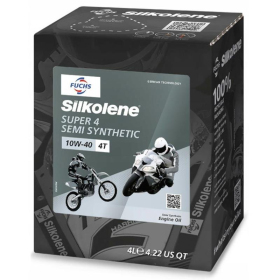 Silkolene fuchs semi-synthetic engine oil super 10w40 4t 4l