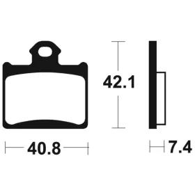 TECNIUM MX/ATV Sintered Metal Brake pads - MO372 Husqvarna / KTM 0-350cc 11-20