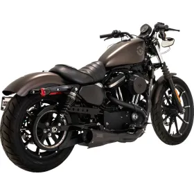 VANCE & HINES "Upsweep 2-into-1" išmetimo sistema Juoda Harley Davidson XL 883-1200cc 04-13