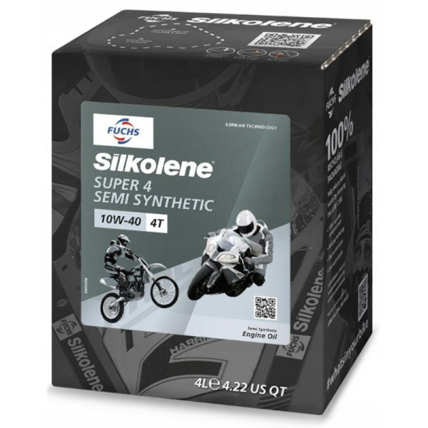 Silkolene pusiau sintetinė variklinė alyva super 10w40 4t 4l