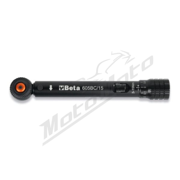BETA TOOLS Compact Click-Type Torque Wrench - up to 15 Nm
