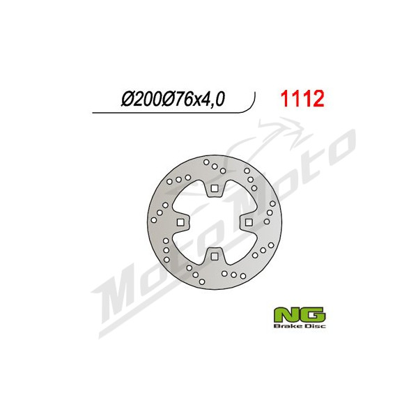 NG BRAKES Galinis fiksuotas stabdžių diskas 200mm KTM SX / XC 450-525cc 08-12