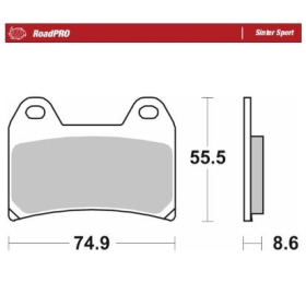 MOTO-MASTER Sinter Sport Front Brake Pads Aprilia / Benelli / BMW / Ducati / KTM / Moto Guzzi / Victory 250-1400 95-26
