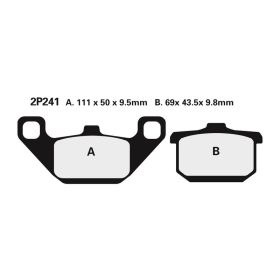 NISSIN Brake pads Kawasaki Eliminator / GPZ / GT / GTR / Voyager / Vulcan / Z / ZL / ZN 03-09