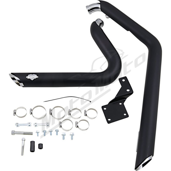 VANCE & HINES Shortshots Staggered Exhaust System Black Harley Davidson FXSTSI / FXSTB / FLSTN / FLSTC 1340-1800cc 86-11