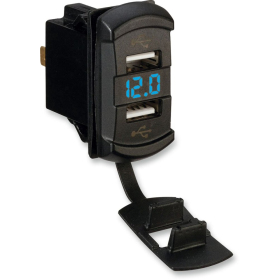 MOOSE OFFROAD FOUR WHEEL Dual USB Charger with Voltage Monitor