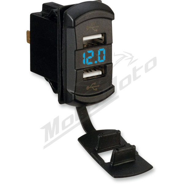 MOOSE OFFROAD FOUR WHEEL Dual USB Charger with Voltage Monitor