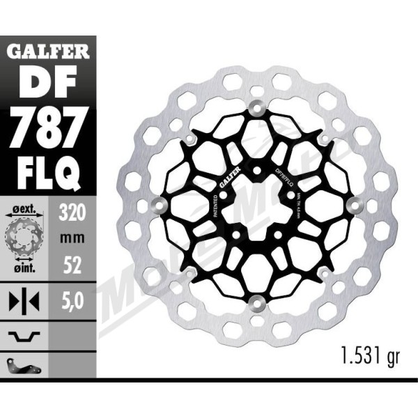 GALFER Brake Rotor Floating Cubiq Gas Gas / Husqvarna / KTM 690-701cc 12-24