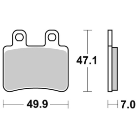 Sbs Brakepads 167HM Derbi / Italjet / Linhai / Peugeot / Rieju / Sherco / Yamaha