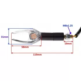 Universal turn signals LED 2pcs