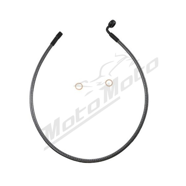 MAGNUM SHIELDING Designer Series Ø12mm Upper Brake Line ABS 71cm 90° Harley Davidson FXDR / FXFBS / FXFB 1750/1868 18-23
