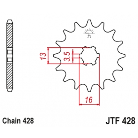 Front sprocket JTF428