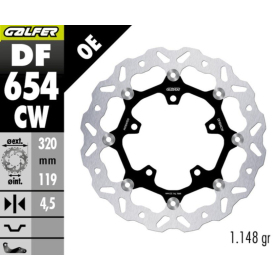GALFER Plaukiojantis stabdžių diskas 320 mm BETA RK / CFMOTO MT 50-450cc 97-26