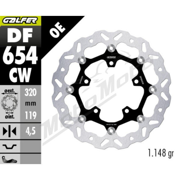 GALFER Plaukiojantis stabdžių diskas 320 mm BETA RK / CFMOTO MT 50-450cc 97-26