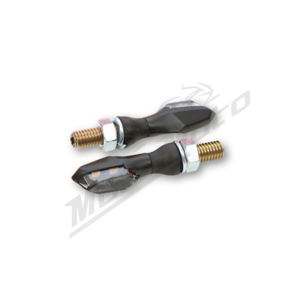 HIGHSIDER pro Sonic-X2 LED Indicator Black/Smoke E-Approved (Pair)