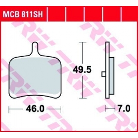 BRAKE PADS TRW MCB811SH SPORT