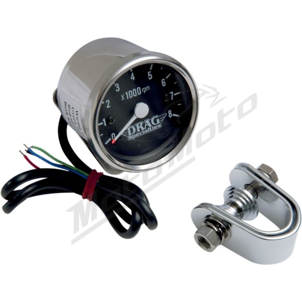 DRAG SPECIALTIES 2.4" Mini Electronic 8000 RPM Tachometer 61 mm