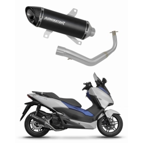 Honda NSS 125 FORZA 2017 - 2020 Full Exhaust System Collector Silencer HP8 BLACK + dB killer
