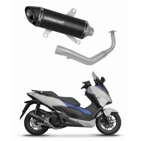 Honda NSS 125 FORZA 2017 - 2020 Full Exhaust System Collector Silencer HP8 BLACK + dB killer